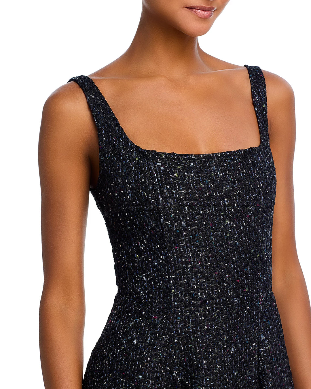 AQUA x Wicked Sequin Tweed Dress