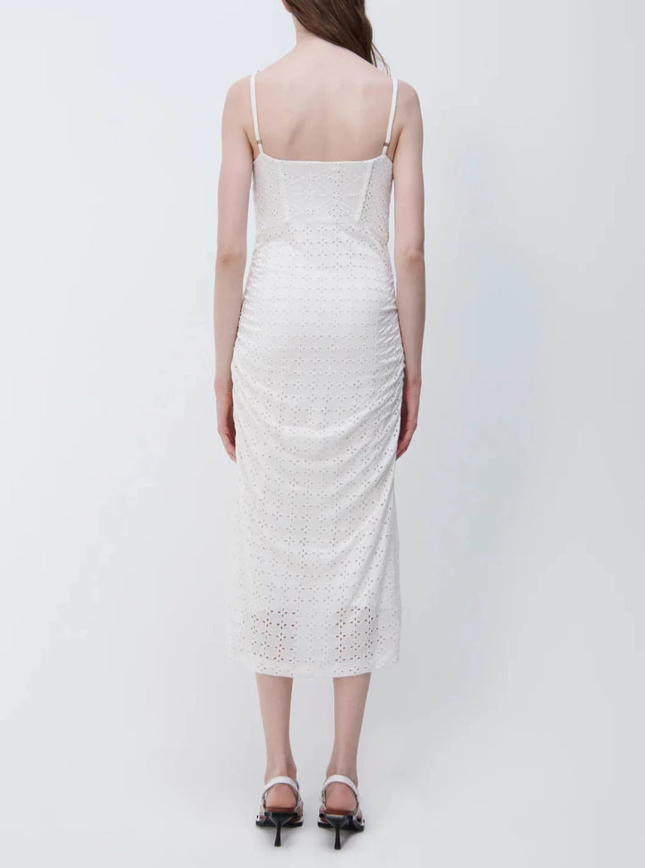 SIMKHAI Moira Broderie Midi Dress