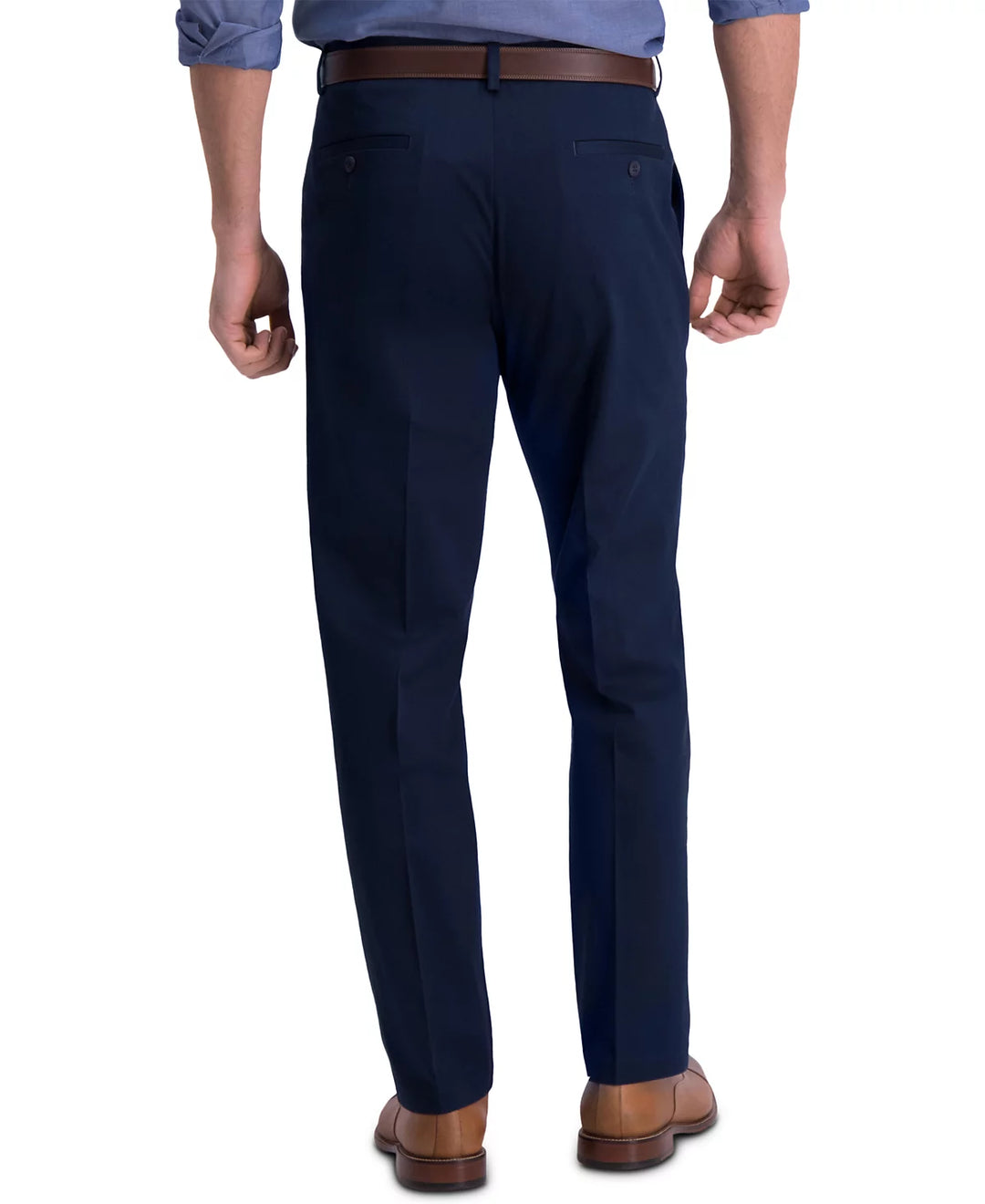 Haggar Men’s Iron Free Straight-Fit Flat-Front Pant