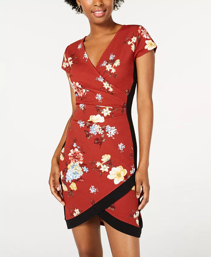 Crave Fame Juniors' Wrap Dress