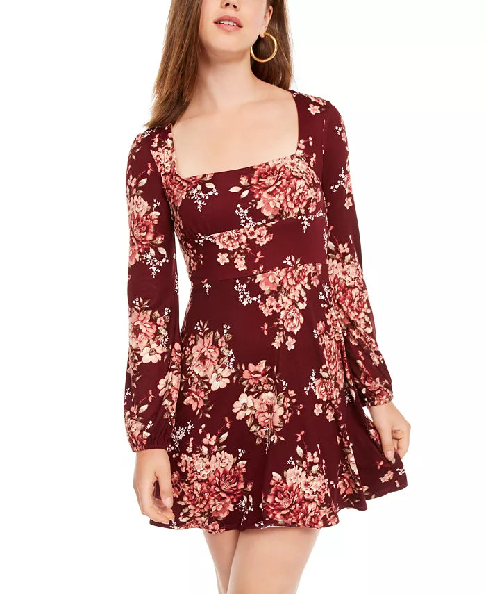 B Darlin Juniors' Long-Sleeve Emma Dress