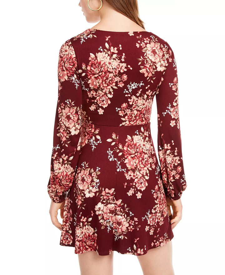 B Darlin Juniors' Long-Sleeve Emma Dress