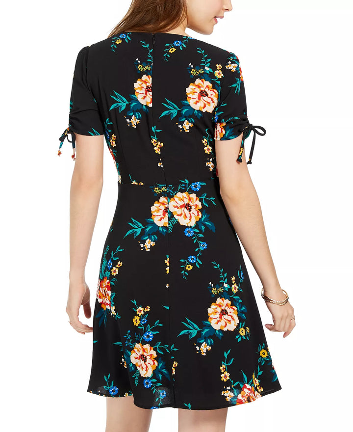 Be Bop Juniors' Cinch-Front Dress