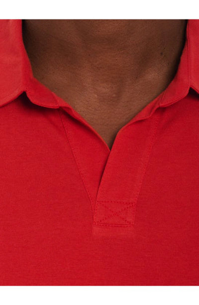 Robert Graham MEN Pacific Solid Open Collar Polo Shirt