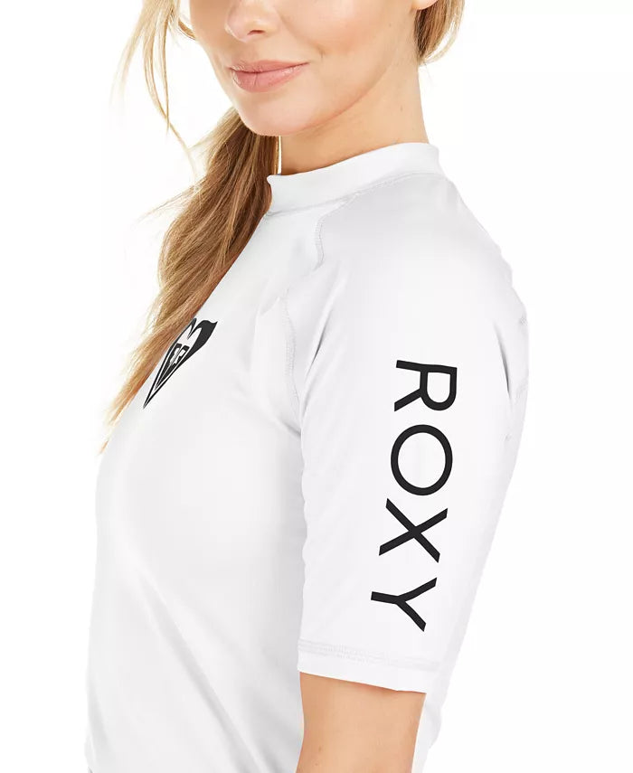 Roxy Juniors' Whole Hearted Short Sleeve Rash Guard