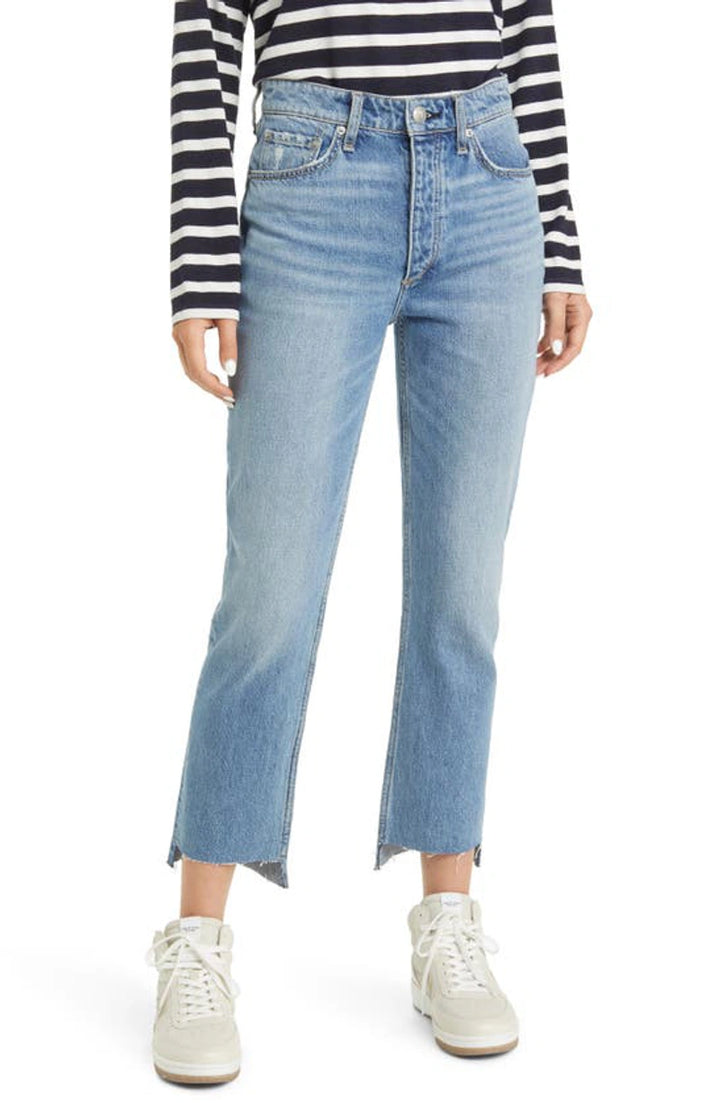 rag & bone Nina High Waist Step Hem Ankle Cigarette Jeans