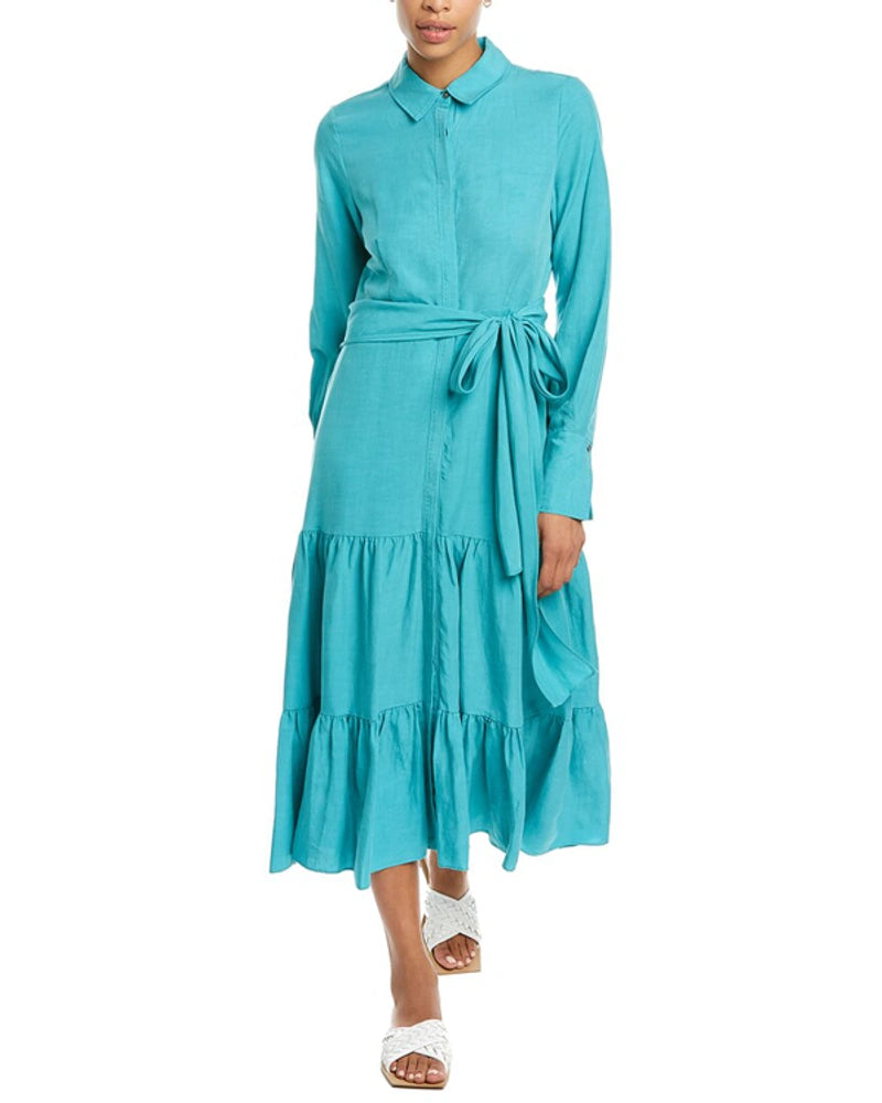 KOBI HALPERIN Lidia Long Sleeve Shirtdress