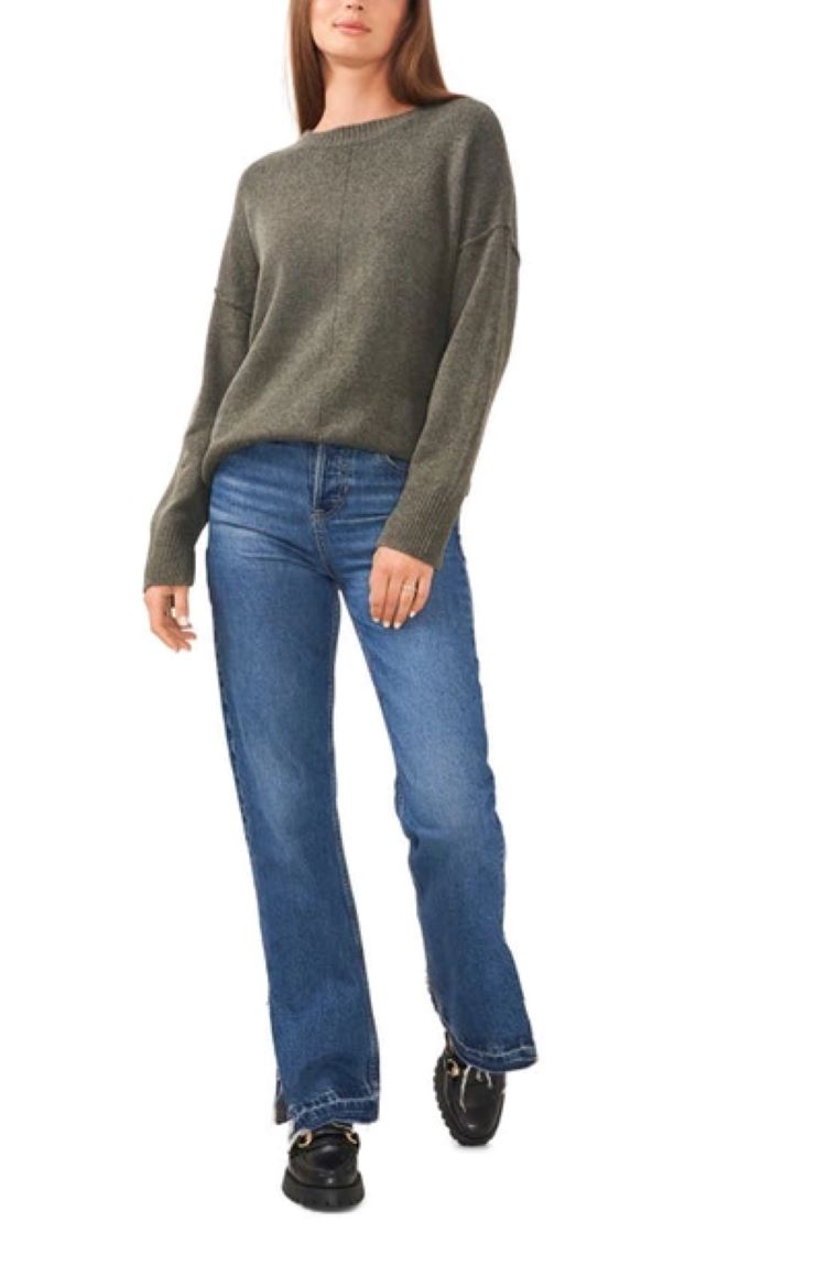 Vince Camuto Gradation Crewneck Sweater