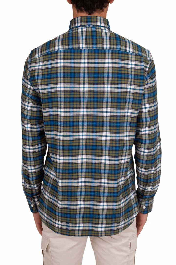 Tommy Hilfiger MEN Regular-Fit Brushed Plaid Shirt