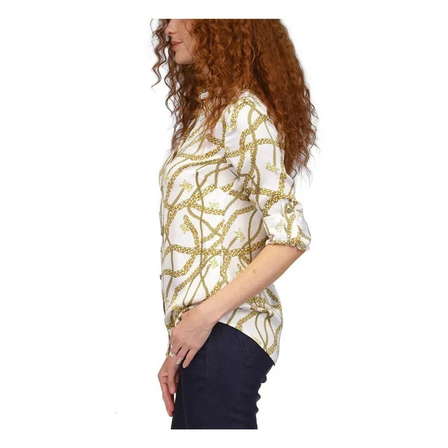 MICHAEL MICHAEL KORS Chain Logo-Print Button Shirt