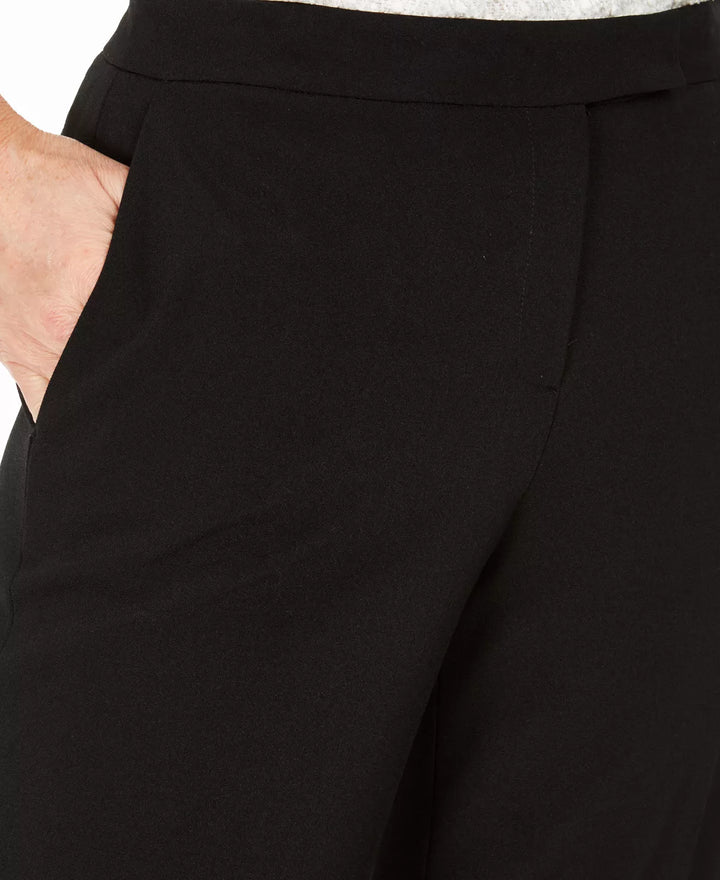 Kasper Tab-Waist Straight-Fit Modern Dress Pants