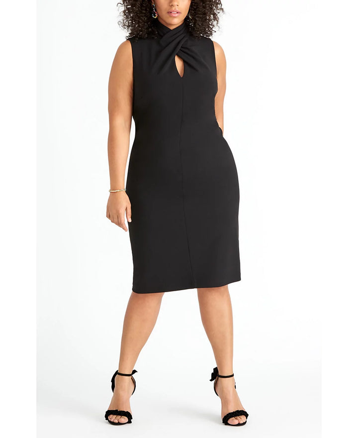 RACHEL Rachel Roy Trendy Plus Size Twisted Sheath Dress