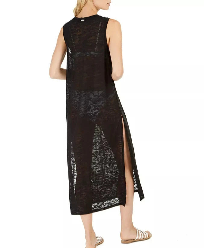 Calvin Klein Burnout Maxi Dress Swim Cover-Up
