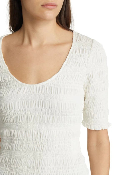 FRAME Smocked Knit Top