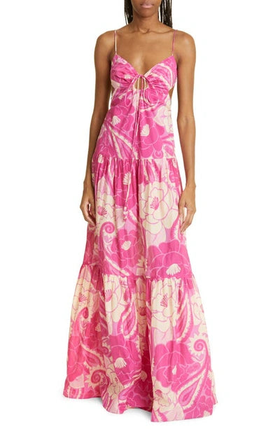 Farm Rio Tropical Groove Cotton Maxi Dress