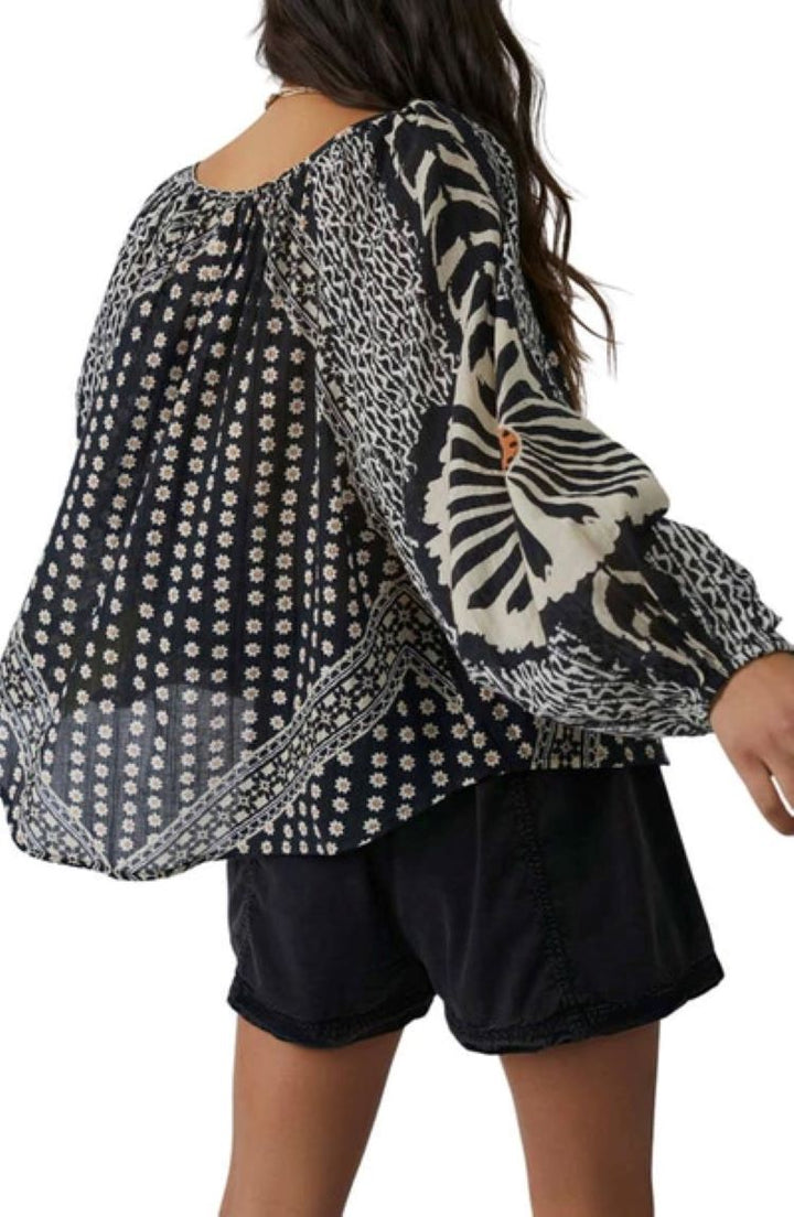 Free People Elena Printed Top