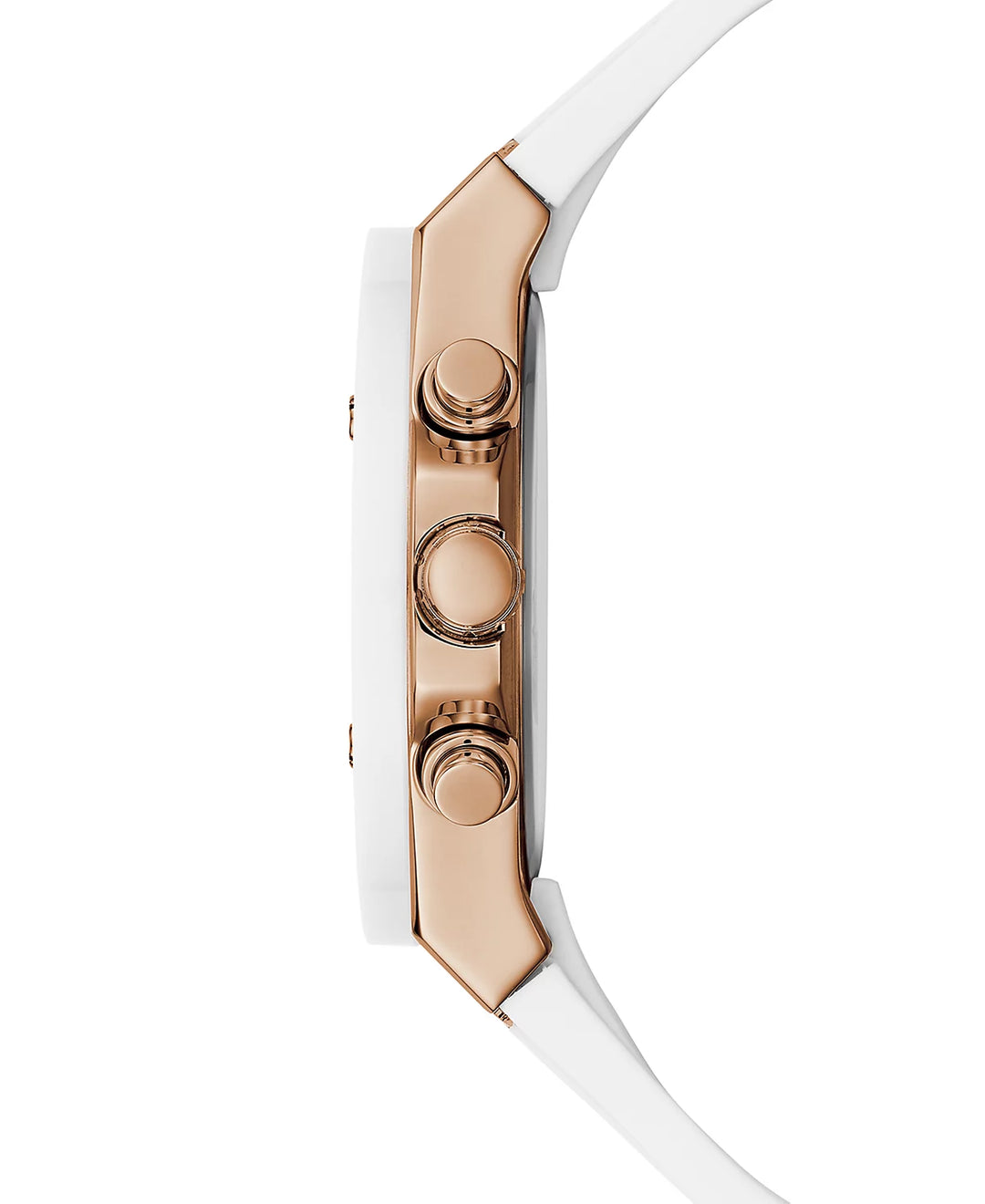 GUESS Women's White Silicone Strap Watch 39mm