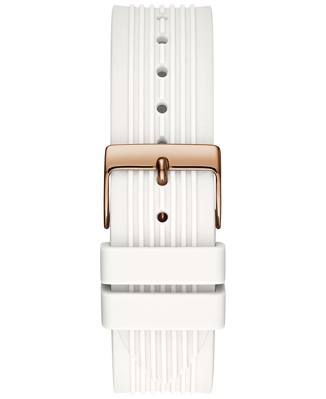 GUESS Women's White Silicone Strap Watch 39mm