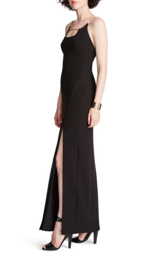 HALSTON Alli Front Slit Gown