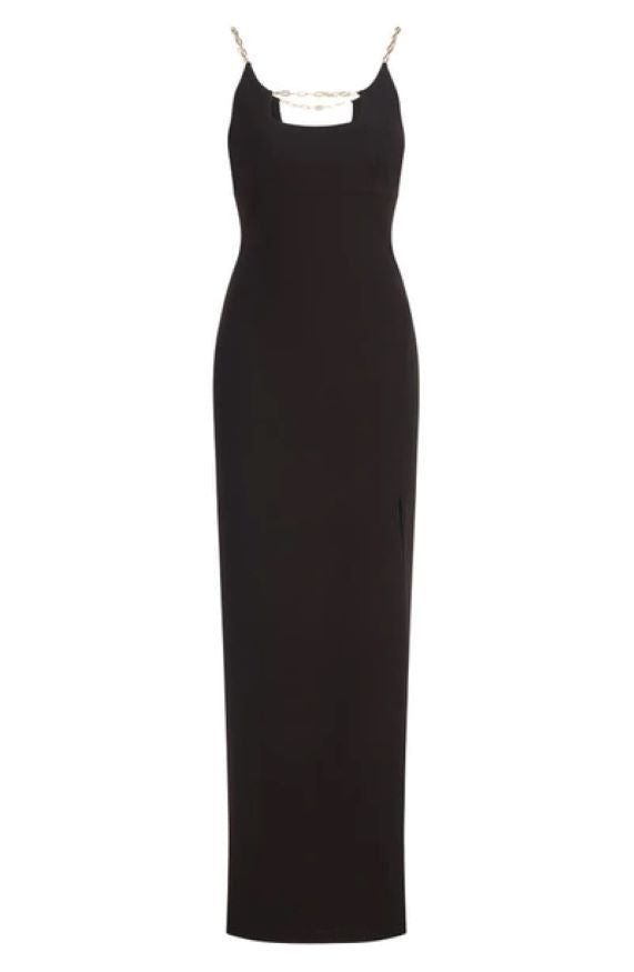 HALSTON Alli Front Slit Gown