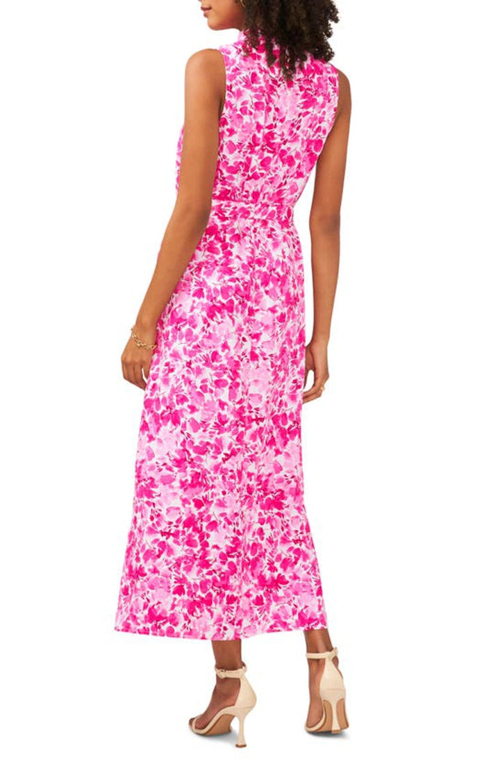 VINCE CAMUTO Printed Cowl Neck Maxi Dress