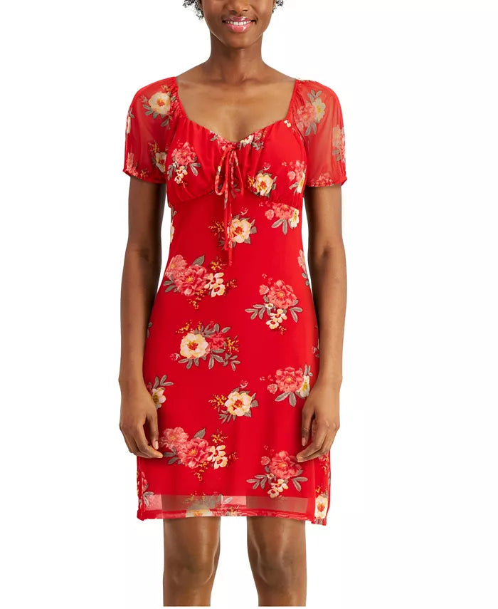 Planet Gold Juniors' Tie-Front Dress