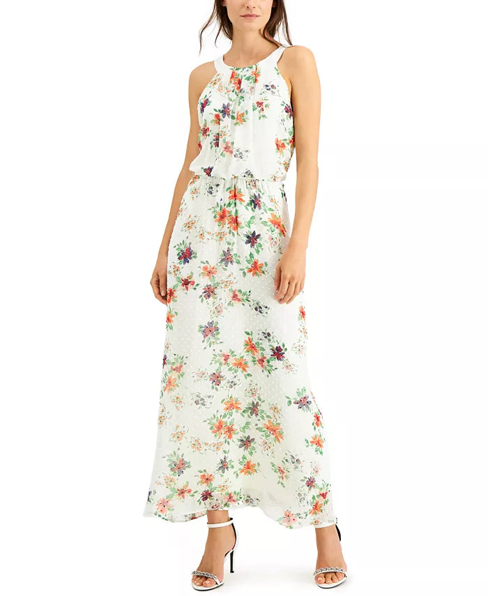 Signature by Robbie Bee Petite Chiffon Maxi Dress