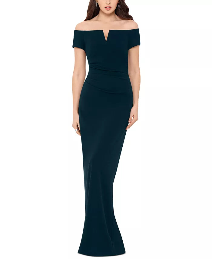X by XSCAPE Off-The-Shoulder Gown