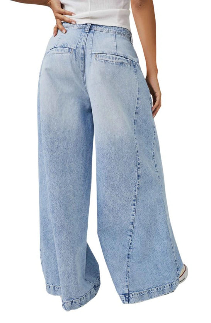 Free People Equinox Cotton Wide Leg Jeans