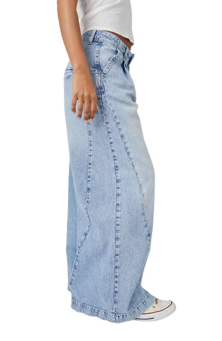 Free People Equinox Cotton Wide Leg Jeans