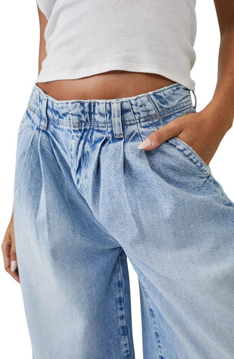 Free People Equinox Cotton Wide Leg Jeans