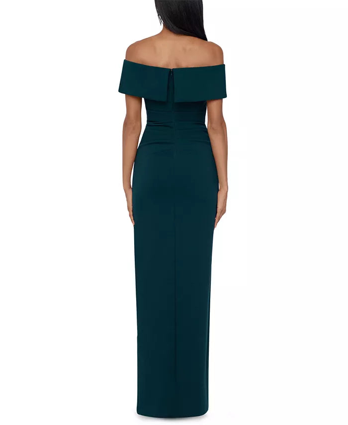 XSCAPE Off-The-Shoulder Gown