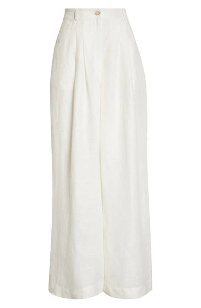 FARM Rio High Waist Wide Leg Linen Pants