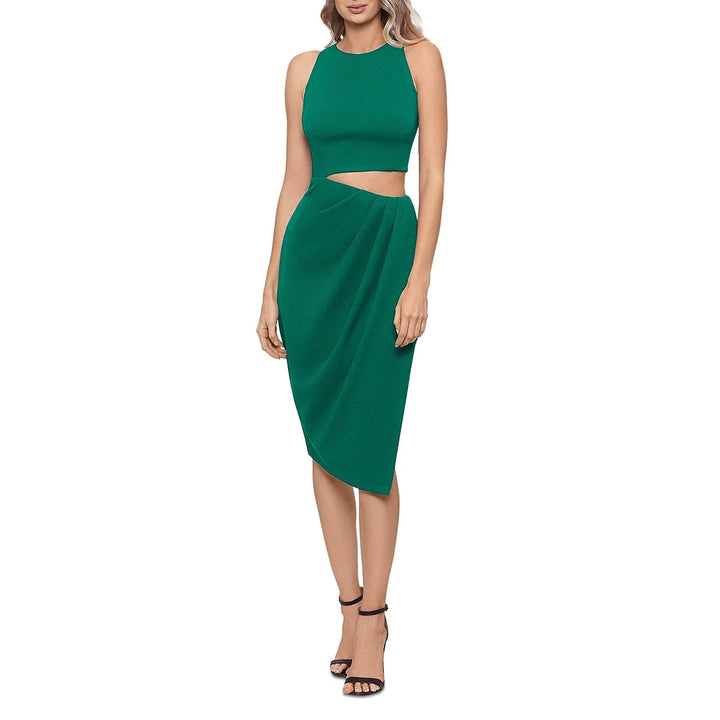 AQUA Asymmetric Cutout Dress