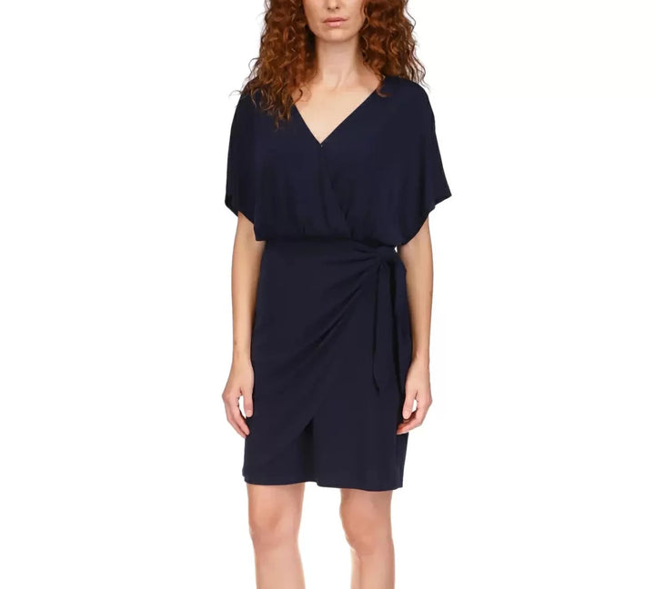 Michael Michael Kors Faux-Wrap Tie-Waist Dress