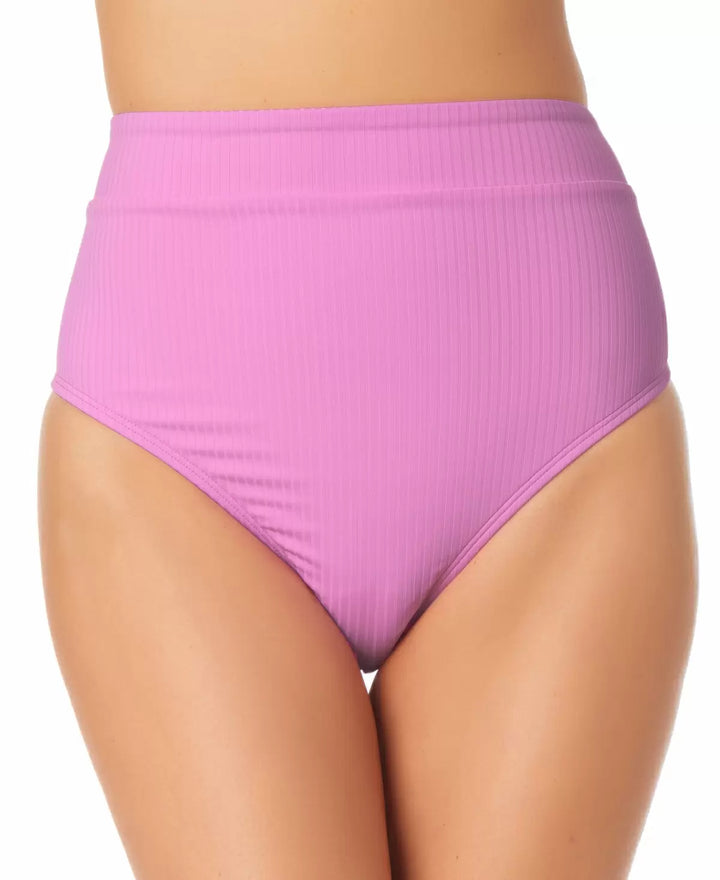 California Waves Juniors' High-Waist Bikini Bottom