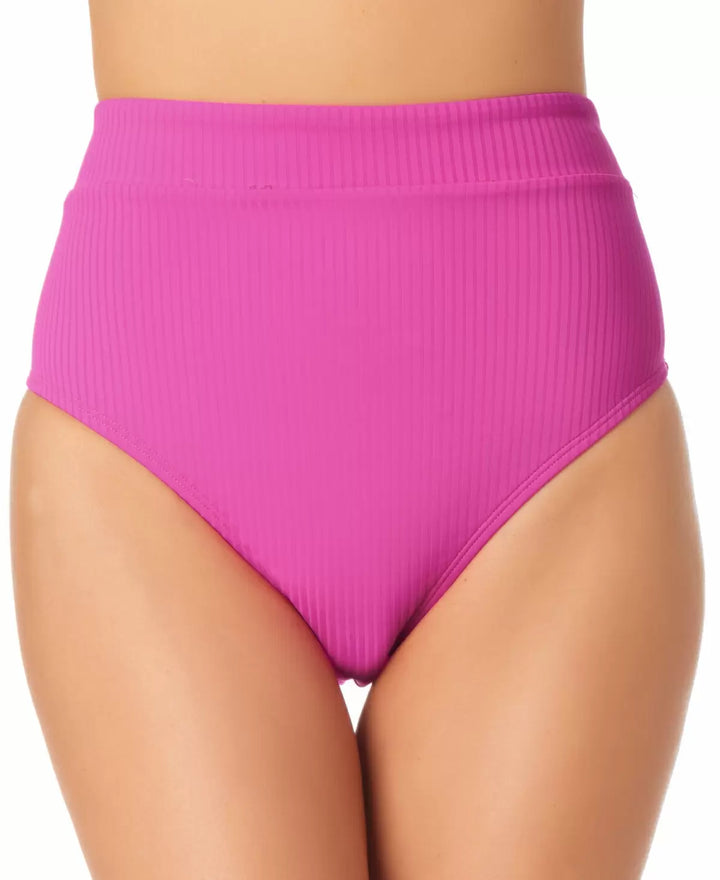 California Waves Juniors' High-Waist Bikini Bottom