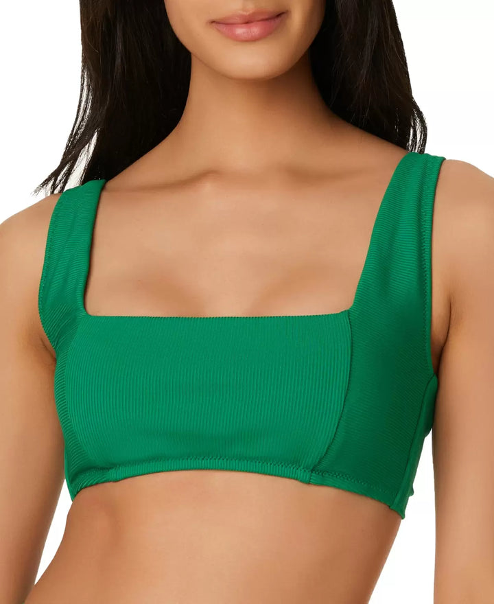 Bar III Micro Rib Sling Bandeau Bikini Top