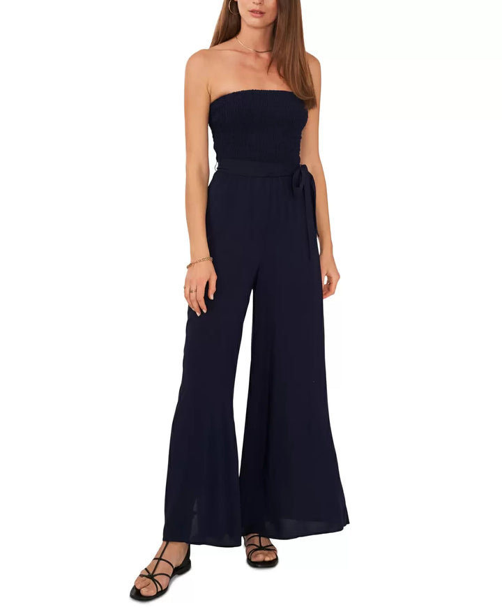 1.STATE Strapless Wide-Leg Jumpsuit