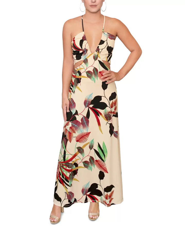 RACHEL Rachel Roy Willow Side-Cutout V-Neck Dress