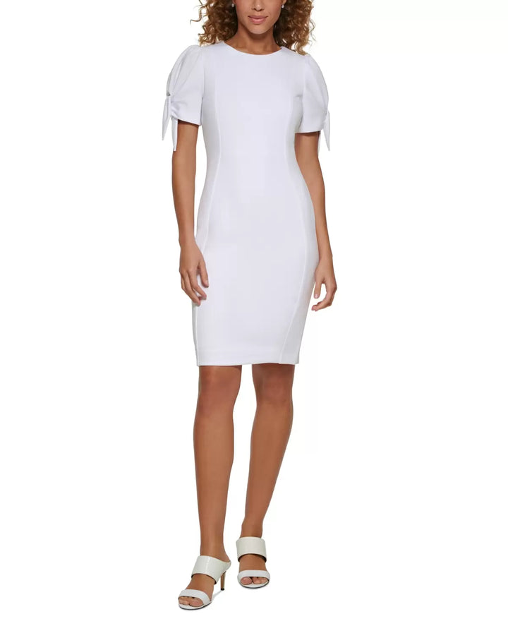 Calvin Klein Tie-Sleeve Dress