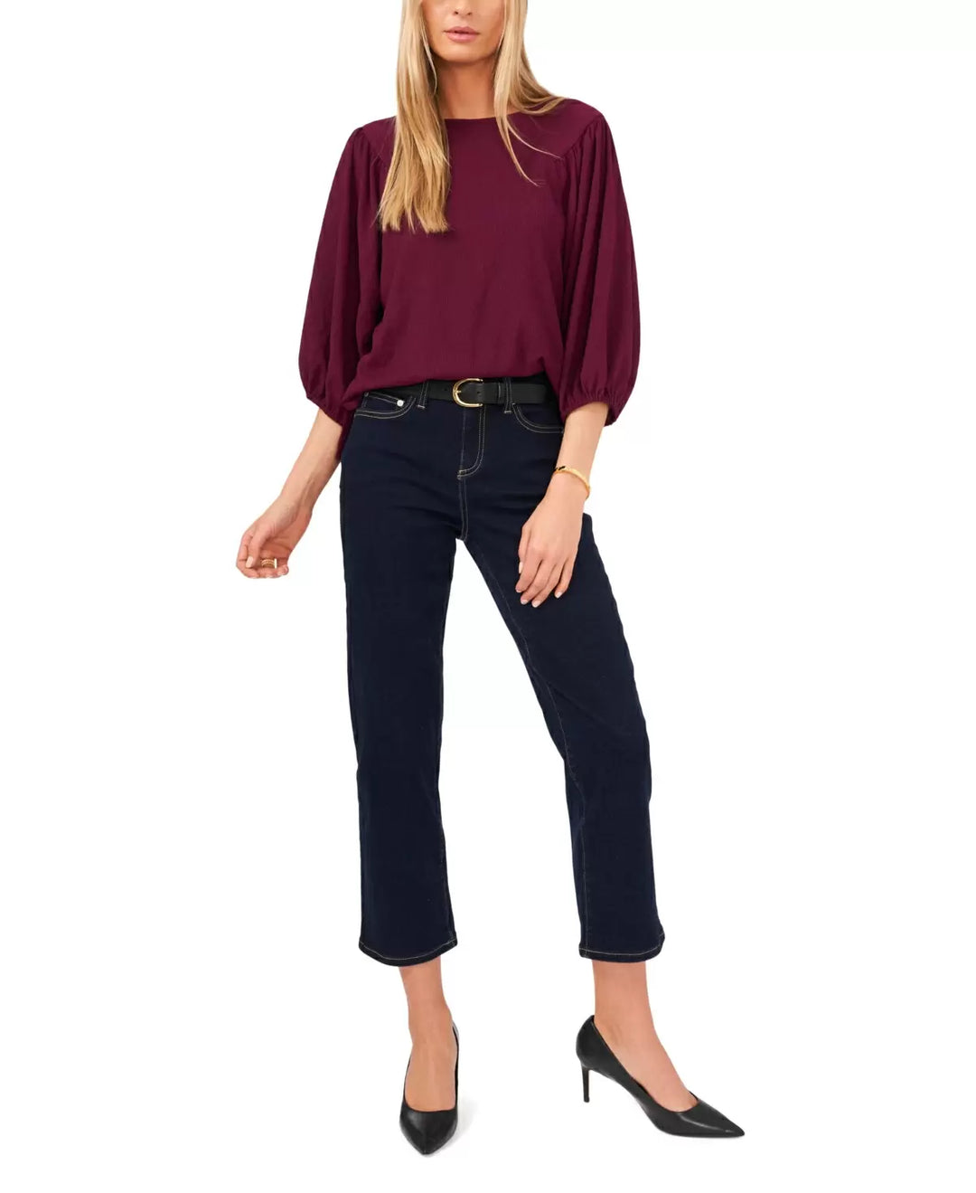 VINCE CAMUTO Puff Sleeve Top