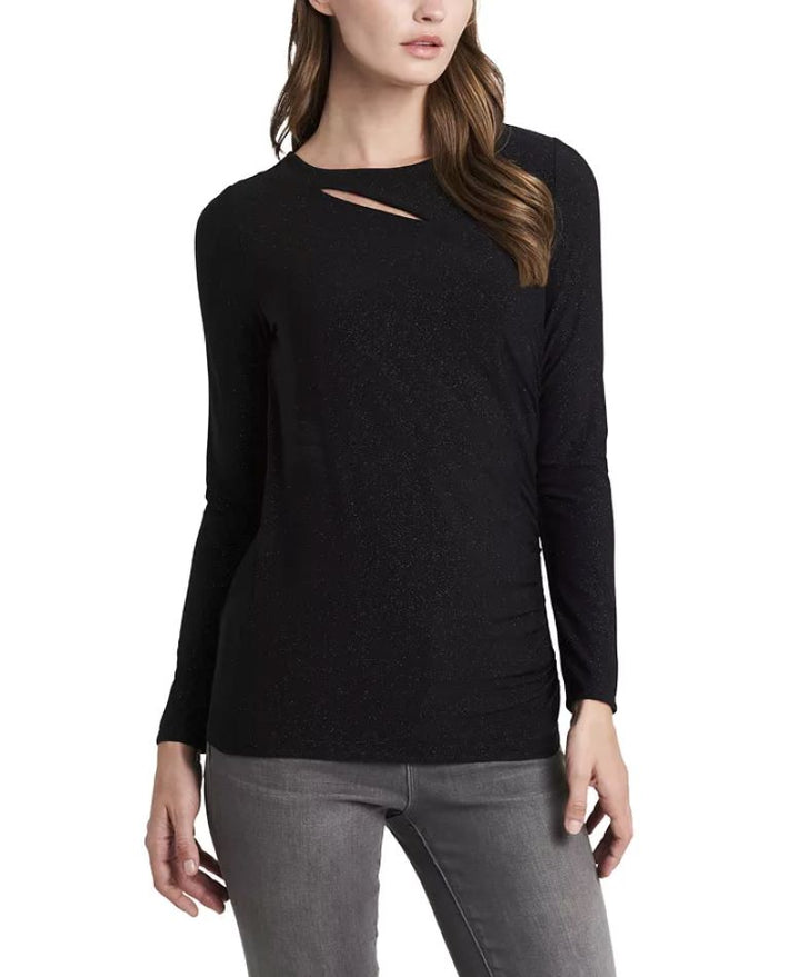 VINCE CAMUTO Metallic Cutout Top