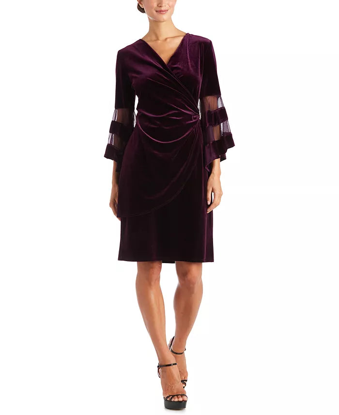 R & M Richards Velvet Sheath Dress