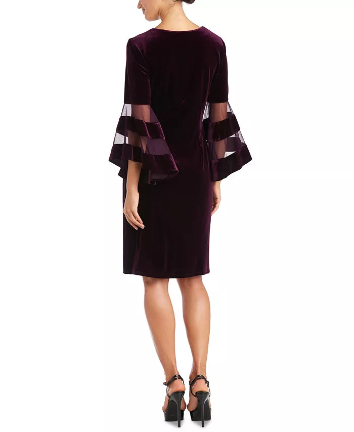 R & M Richards Velvet Sheath Dress