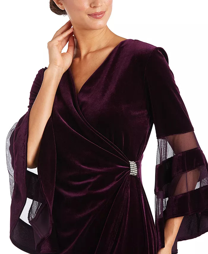 R & M Richards Velvet Sheath Dress