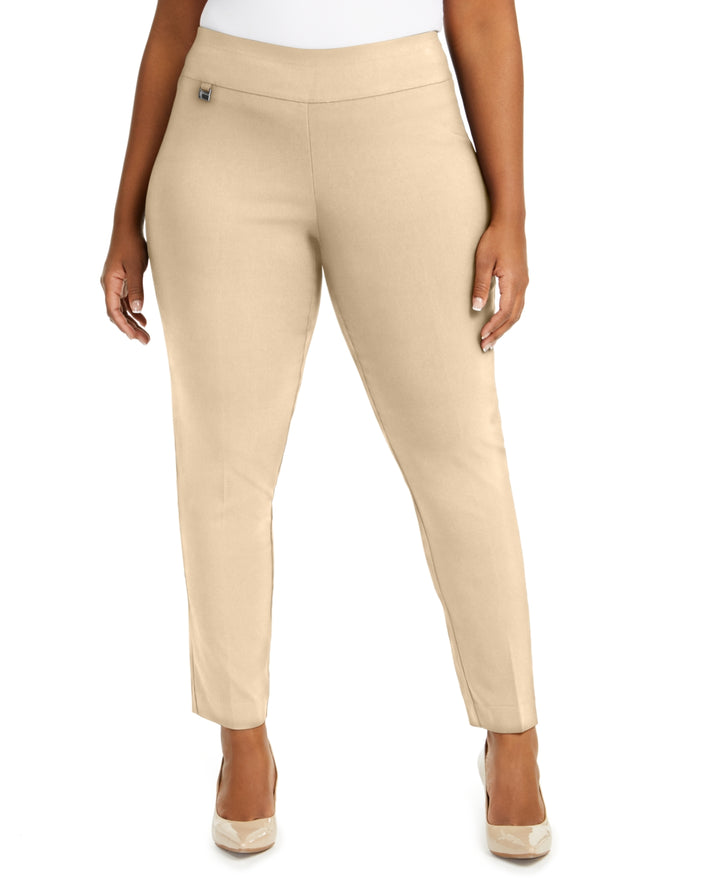 Alfani Plus Size Tummy-Control Pull-On Skinny Pants