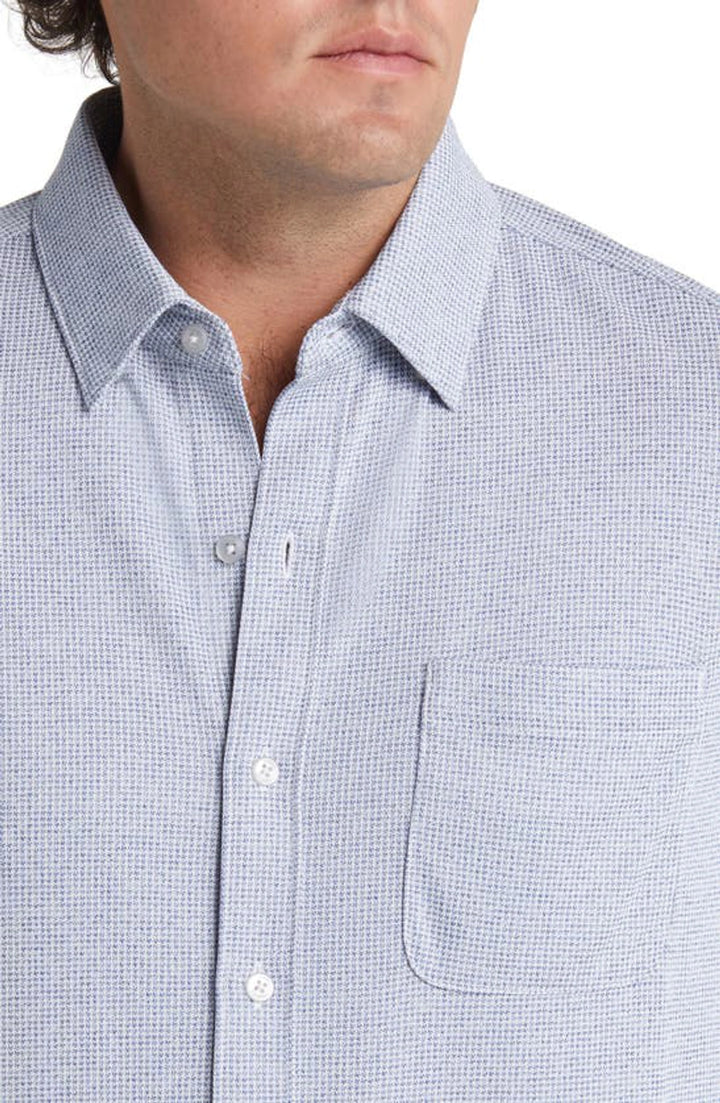 Tommy Bahama MEN San Lucio Moisture-Wicking Herringbone Button-Down Shirt