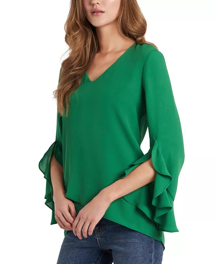 Vince Camuto Flutter-Sleeve Top