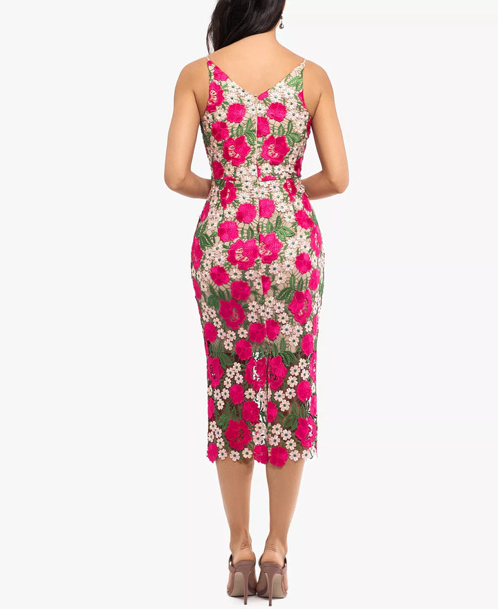 Xscape Floral Lace Dress